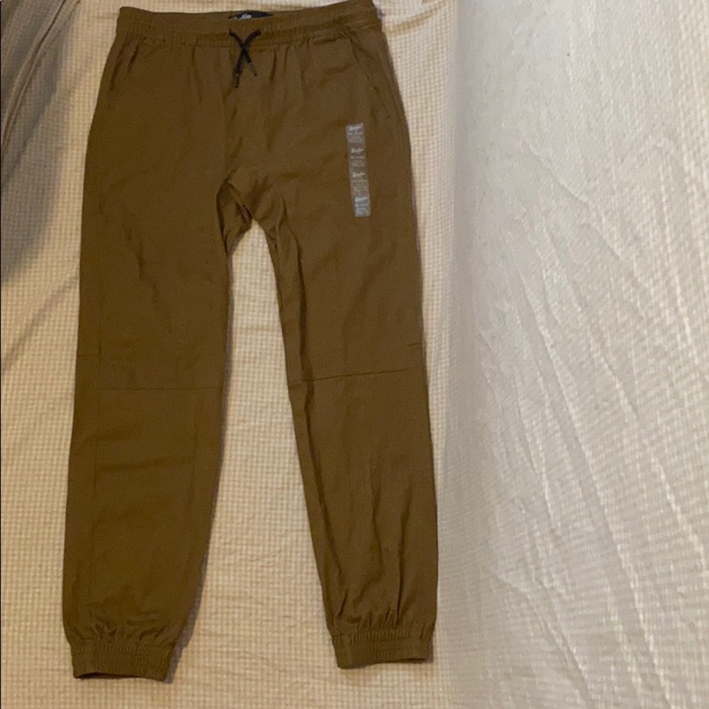 dark tan sweat pants from brooklyn